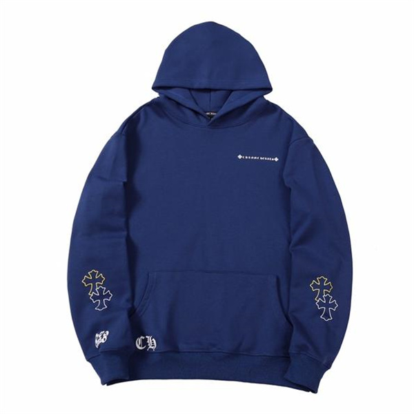 クロムハーツ スーパーコピー パーカー レッド×クロスモチーフ 大胆デザイン CHROME HEARTS