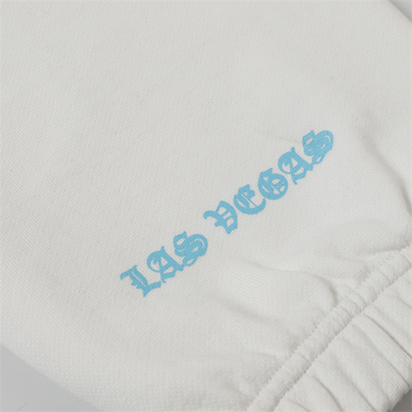 CHROME HEARTS 偽物 スウェットパンツ ホワイト×キーチェーン＆ミニバッグ クロムハーツ