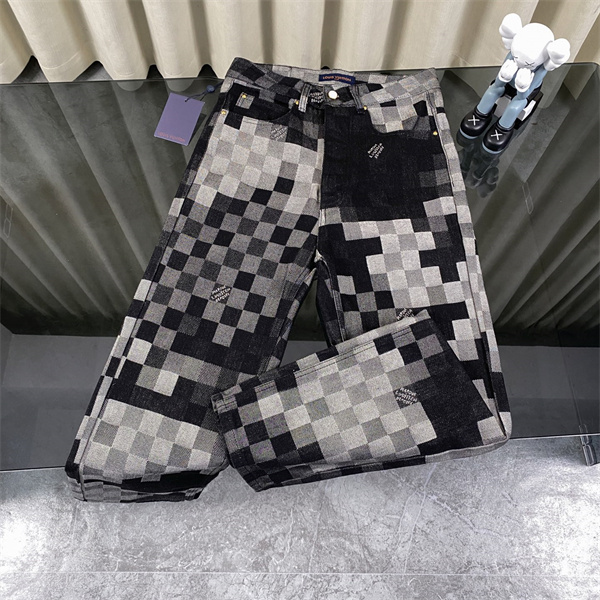 ルイヴィトン スーパーコピー セットアップ モノクロピクセル柄 ワイドシルエット 高級感漂う LOUIS VUITTON