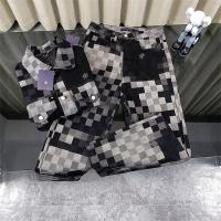 ルイヴィトン スーパーコピー セットアップ モノクロピクセル柄 ワイドシルエット 高級感漂う LOUIS VUITTON