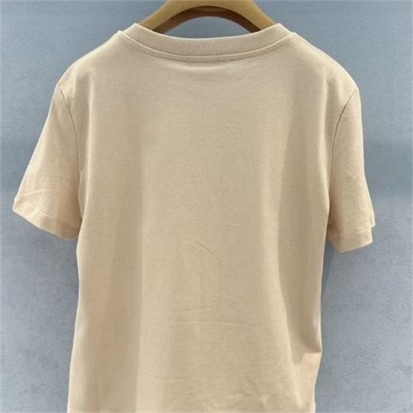 ミュウミュウ コピー Tシャツ ベージュコットン ロゴエンブレムシンプルエレガント MIUMIU
