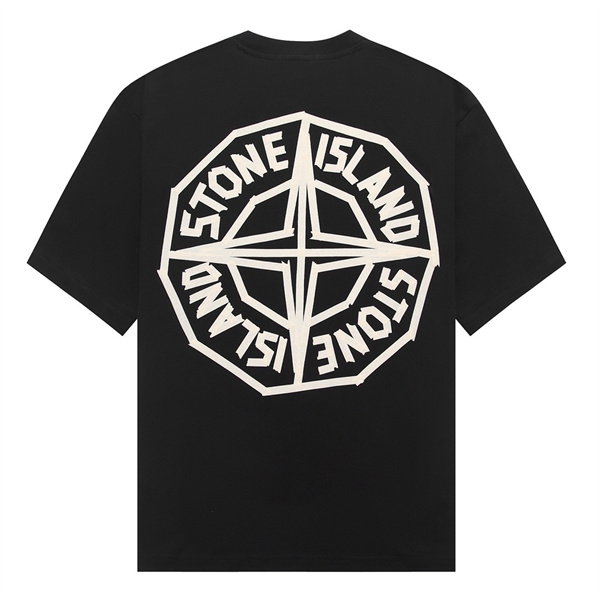 ストーンアイランド スーパーコピー Tシャツ ブランドロゴ ゴールド シルバー フロント 背面 カジュアル STONE ISLAND