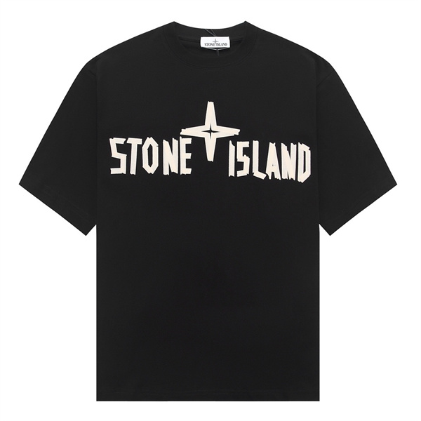 ストーンアイランド スーパーコピー Tシャツ ブランドロゴ ゴールド シルバー フロント 背面 カジュアル STONE ISLAND