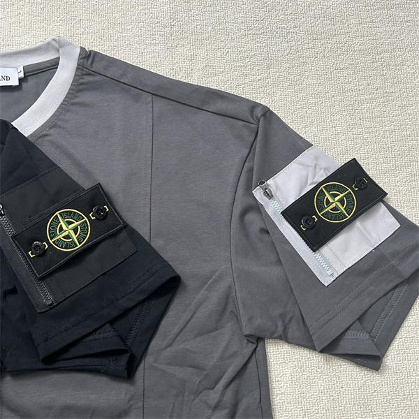 ストーンアイランド  STONE ISLAND スーパーコピー  Tシャツ ブランド ロゴ アームバンド コットン素材 シンプル カジュアル ベーシック メンズ