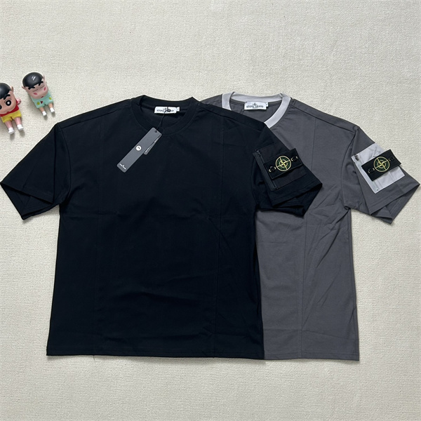 ストーンアイランド  STONE ISLAND スーパーコピー  Tシャツ ブランド ロゴ アームバンド コットン素材 シンプル カジュアル ベーシック メンズ