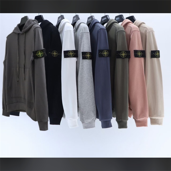 ストーンアイランド  STONE ISLAND スーパーコピー  ホワイト フーディ ロゴ アームバンド ポケット 高品質素材 カジュアル おしゃれ