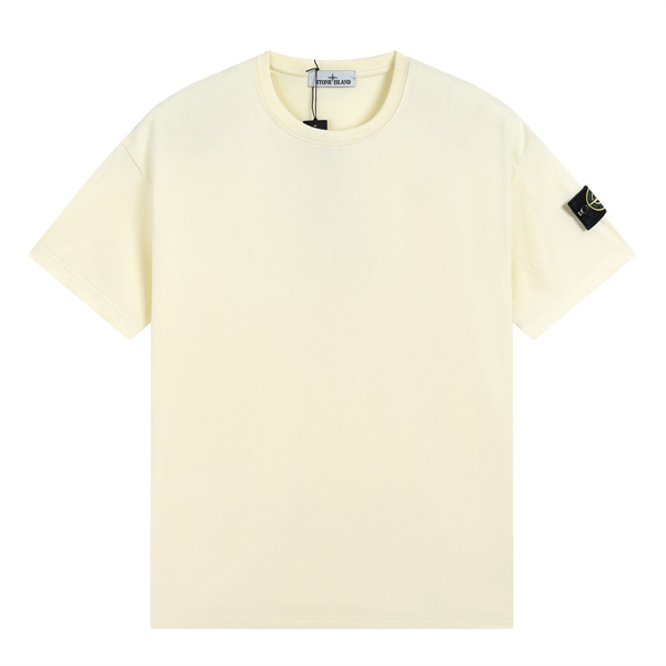 STONE ISLAND スーパーコピー Tシャツ ロゴパッチ シンプル デザイン コットン 日常コーデ ストーンアイランド
