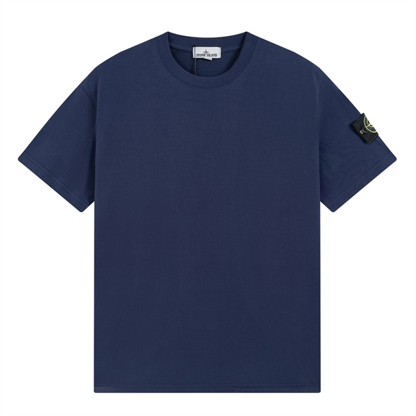 STONE ISLAND スーパーコピー Tシャツ ロゴパッチ シンプル デザイン コットン 日常コーデ ストーンアイランド