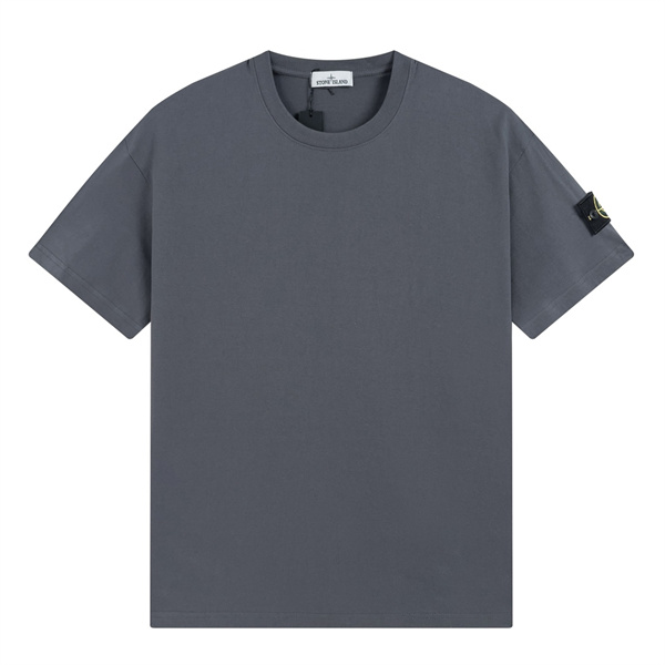 STONE ISLAND スーパーコピー Tシャツ ロゴパッチ シンプル デザイン コットン 日常コーデ ストーンアイランド