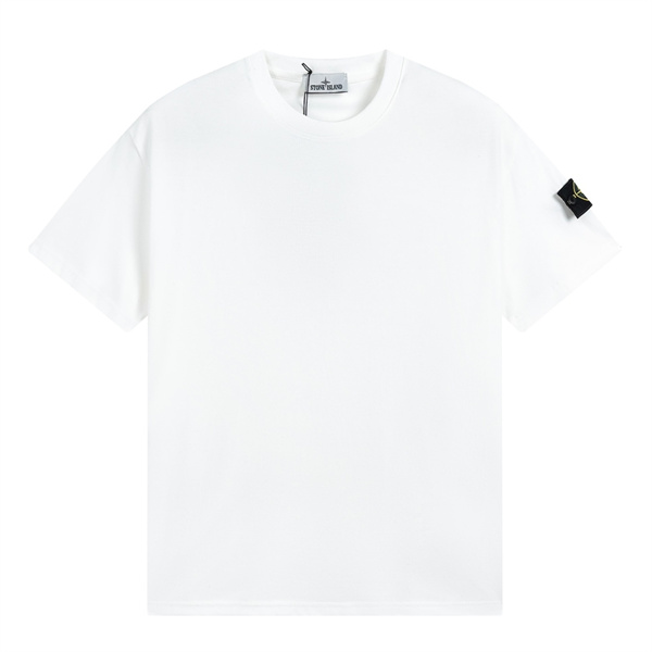 STONE ISLAND スーパーコピー Tシャツ ロゴパッチ シンプル デザイン コットン 日常コーデ ストーンアイランド