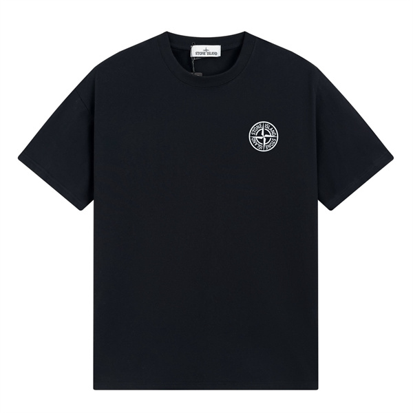 ストーンアイランド スーパーコピー Tシャツ 白 アーチ型ロゴ 数字 デザイン 幾何学 コーデ STONE ISLAND