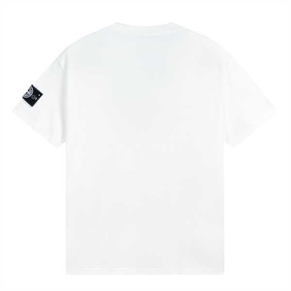 ストーンアイランド 偽物 Tシャツ ネイビーカラー ロゴ シンプル デザイン STONE ISLAND