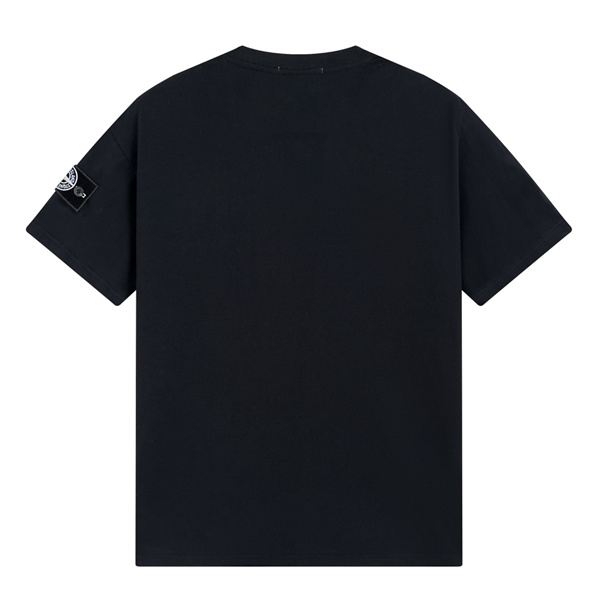 ストーンアイランド 偽物 Tシャツ ネイビーカラー ロゴ シンプル デザイン STONE ISLAND