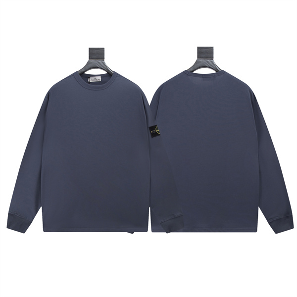 ストーンアイランド スーパーコピー トレーナー メンズ ホワイト 左袖パッチ カジュアル STONE ISLAND