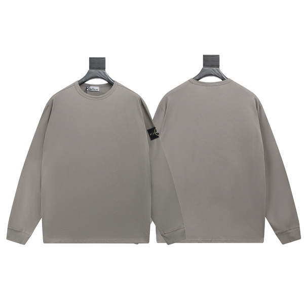 ストーンアイランド スーパーコピー トレーナー メンズ ホワイト 左袖パッチ カジュアル STONE ISLAND