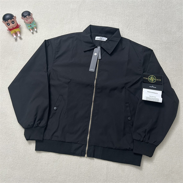 STONE ISLAND コピー ジャケット メンズ ネイビー ゴールドジップ アイコニックパッチ カジュアル ストーンアイランド