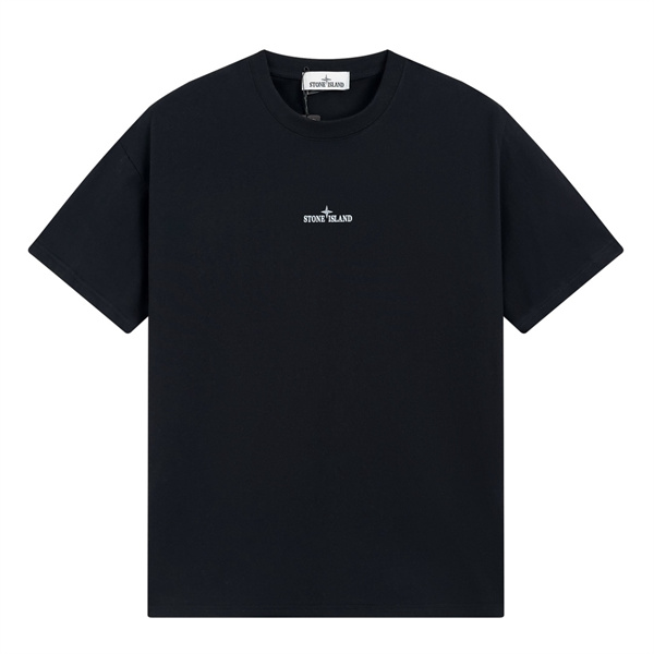 ストーンアイランド 偽物 Tシャツ 白 ロゴ グラデーションデザイン コットン 洗練 カジュアル STONE ISLAND