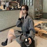 ミュウミュウ コピー セットアップ ツイードジャケット プリーツスカート ゴールドジップ MIUMIU