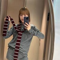 ミュウミュウ コピー セットアップ ストライプ ポロシャツ ショートパンツ スポーティー 洗練 MIUMIU