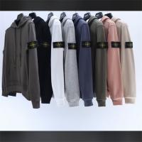 ストーンアイランド  STONE ISLAND スーパーコピー  ホワイト フーディ ロゴ アームバンド ポケット 高品質素材 カジュアル おしゃれ