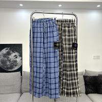 ストーンアイランド スーパーコピー カジュアルパンツ チェック柄 ウエスト調整パッチ STONE ISLAND
