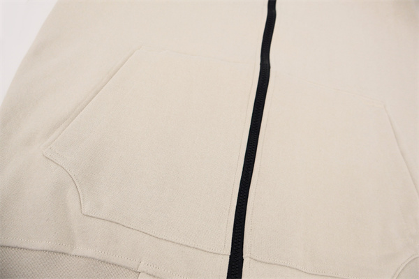 柔らか質感 快適 STONE ISLAND ストーンアイランド コピー フルジップ パーカー ベージュ