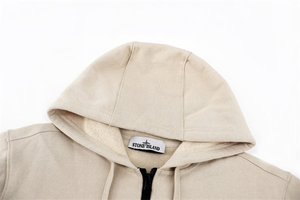 柔らか質感 快適 STONE ISLAND ストーンアイランド コピー フルジップ パーカー ベージュ