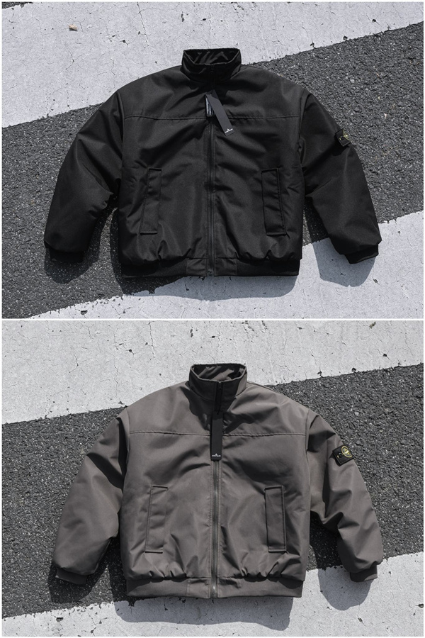 無骨シルエット 防風仕様 STONE ISLAND ストーンアイランド コピー アクティブ ジャケット ブラック