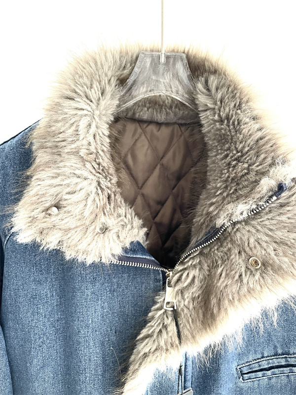 味わい加工  STONE ISLAND ストーンアイランド コピーボアライニング デニム ジャケット