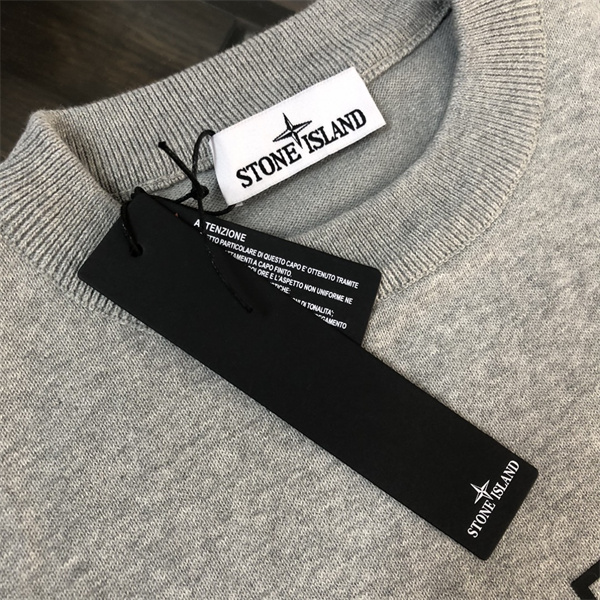 洗練ロゴ 存在感演出 クルーネック ニット 人気アイテム STONE ISLAND ストーンアイランド コピー