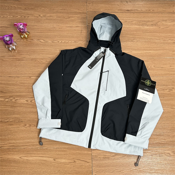  ストーンアイランド コピー STONE ISLAND 注目 バイカラーパネル 防風設計 アクティブ向け ジャケット
