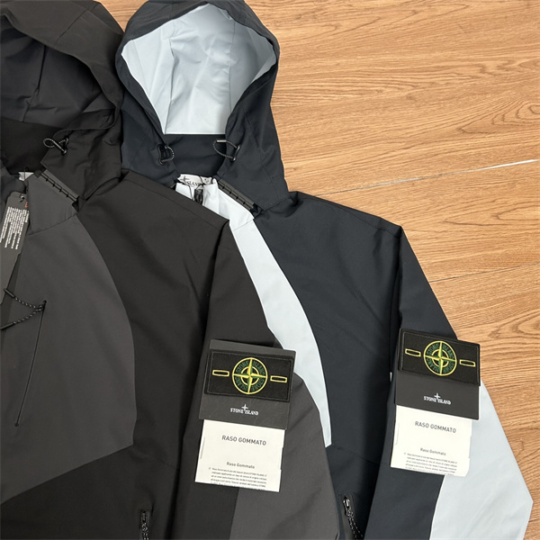  ストーンアイランド コピー STONE ISLAND 注目 バイカラーパネル 防風設計 アクティブ向け ジャケット