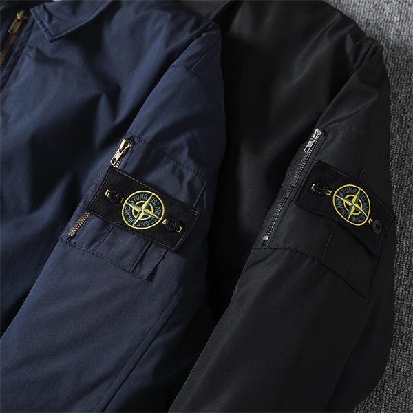 ストーンアイランド コピー STONE ISLAND 洗練 クラシック襟 中綿入り 都会派 ブルゾン