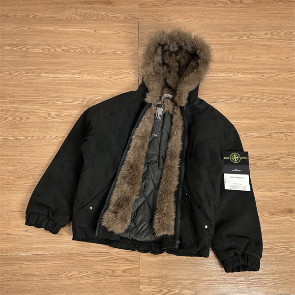 重厚感 ファー付きフード 冬向け ジャケット ストーンアイランド コピー STONE ISLAND