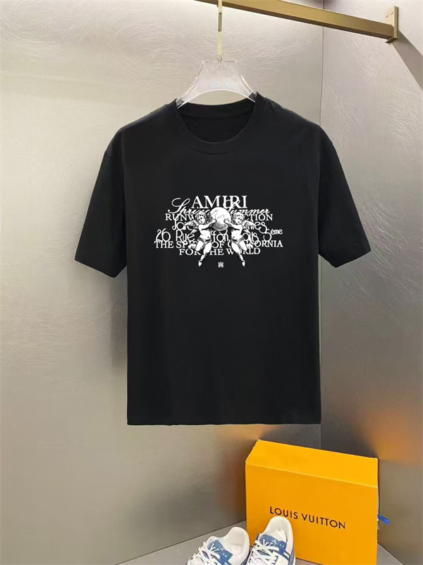 半袖Tシャツ アミリ スーパーコピー プリント モード感 高級感 カジュアル 大人 夏服 AMIRI