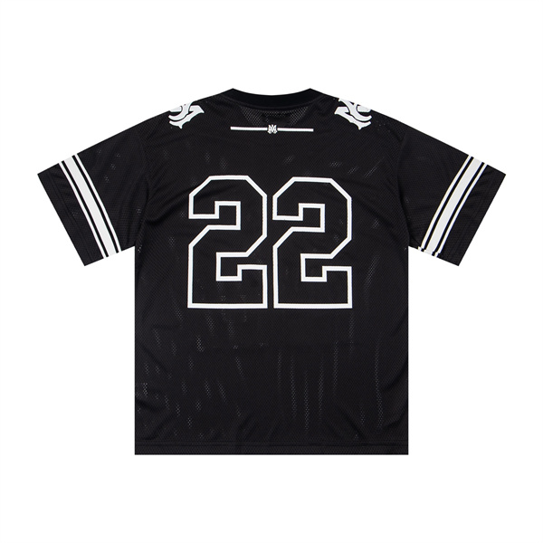 スポーツ 半袖Tシャツ アミリ コピー メンズ ユニフォーム風 カジュアル ゆったりフィット AMIRI