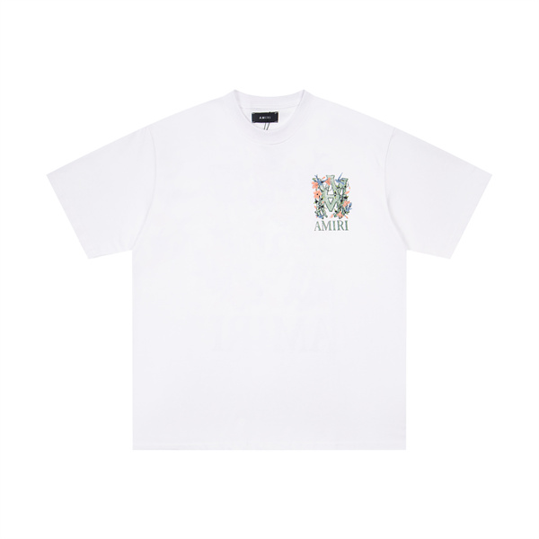 花柄グラフィック 春夏おすすめ バックプリント 上質カジュアル デイリー使い AMIRI アミリ コピー Tシャツ 半袖