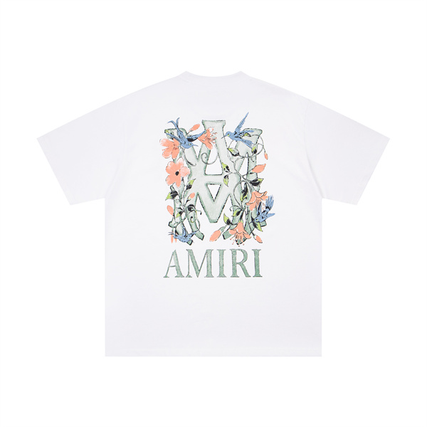 花柄グラフィック 春夏おすすめ バックプリント 上質カジュアル デイリー使い AMIRI アミリ コピー Tシャツ 半袖
