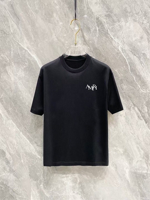 AMIRI アミリ 2026新作 オーバーサイズ 半袖Tシャツ ビッグロゴ バックプリント 重磅コットン 着映え 人気上昇中 男女兼用