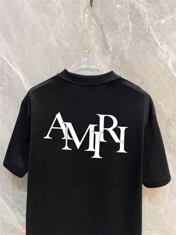 AMIRI アミリ 2026新作 オーバーサイズ 半袖Tシャツ ビッグロゴ バックプリント 重磅コットン 着映え 人気上昇中 男女兼用