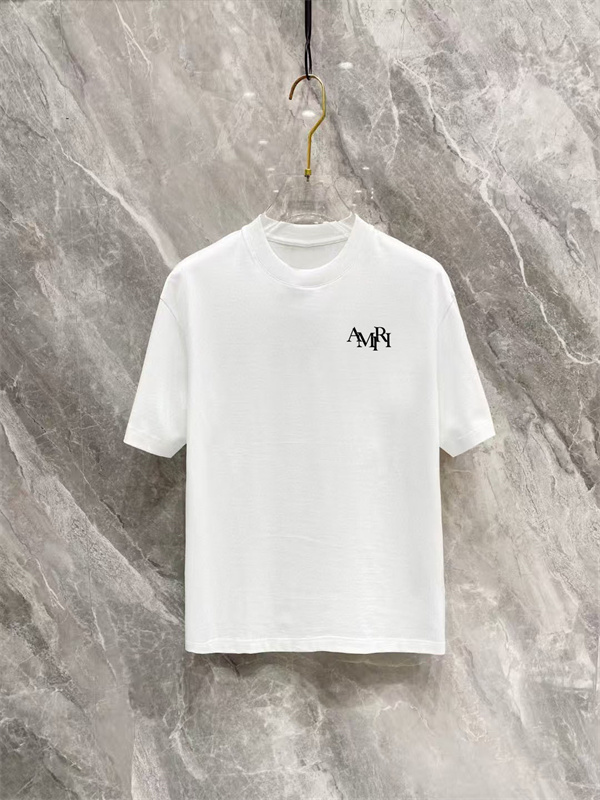 AMIRI アミリ 2026新作 オーバーサイズ 半袖Tシャツ ビッグロゴ バックプリント 重磅コットン 着映え 人気上昇中 男女兼用