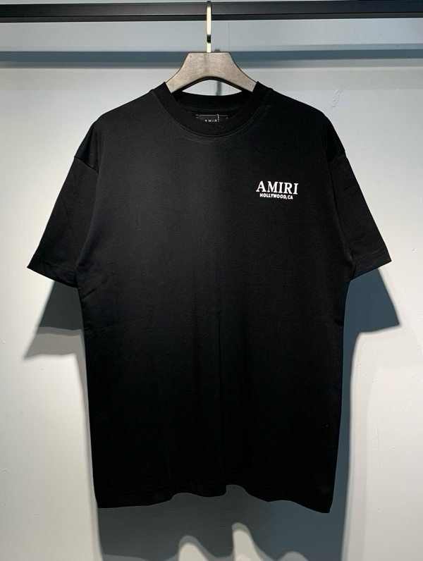 アミリ AMIRI コピー BONES STACKED Tシャツ メンズ 半袖 骨プリント ストリート ブラック ロゴT オーバーサイズ