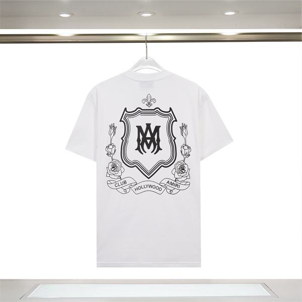 AMIRI アミリ Tシャツ 半袖 バックプリント エンブレム ローズモチーフ ロゴデザイン オーバーサイズ ストリート