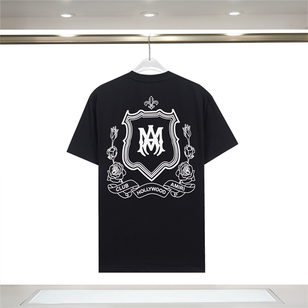 AMIRI アミリ Tシャツ 半袖 バックプリント エンブレム ローズモチーフ ロゴデザイン オーバーサイズ ストリート