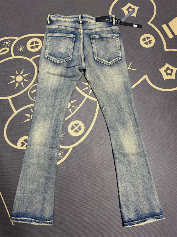 アートダメージ ヴィンテージウォッシュ AMIRI アミリ コピー デニム 2026人気 立体 シャープシルエット ハイセンス