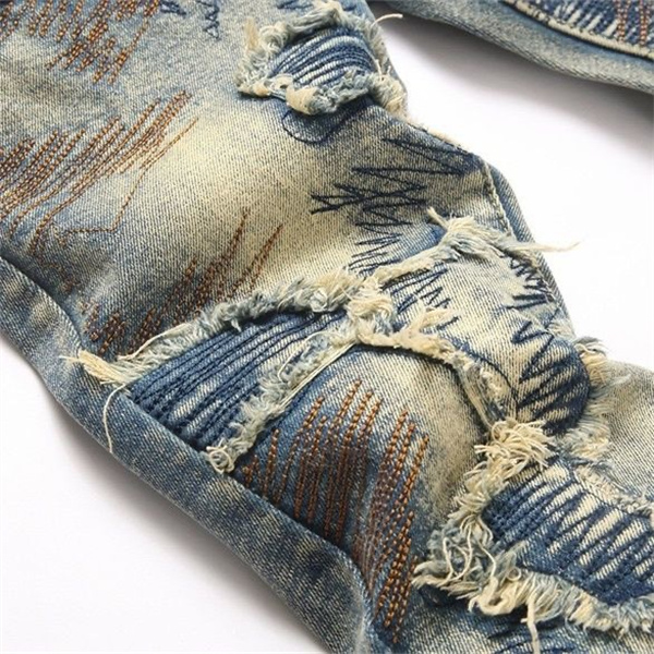 アートダメージ ヴィンテージウォッシュ AMIRI アミリ コピー デニム 2026人気 立体 シャープシルエット ハイセンス