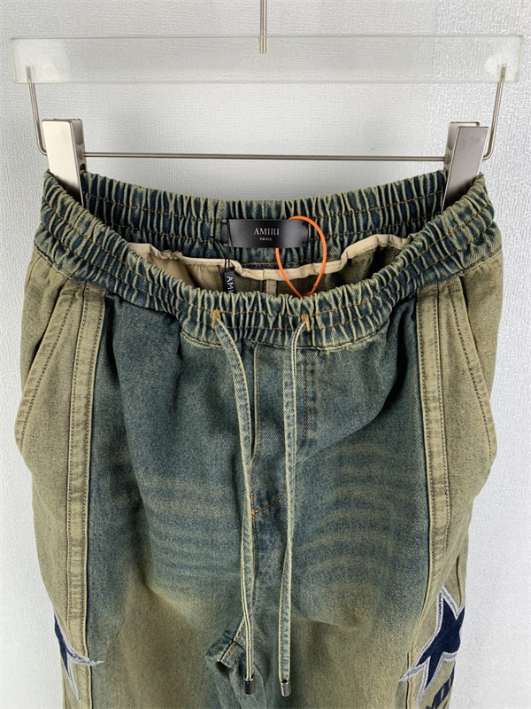 リングウエスト グラデーションウォッシュ AMIRI アミリ コピー ワイドデニムパンツ リラックス仕様 話題性抜群
