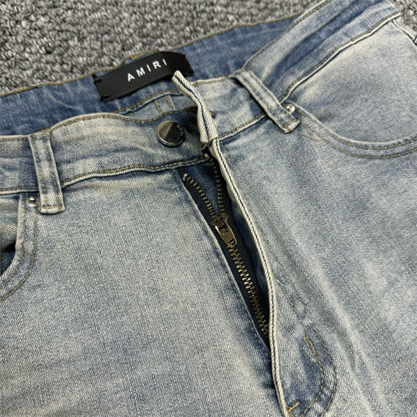 ダメージアクセント すっきり見えるテーパードライン AMIRI アミリ コピー クラッシュジーンズ デイリー即戦力