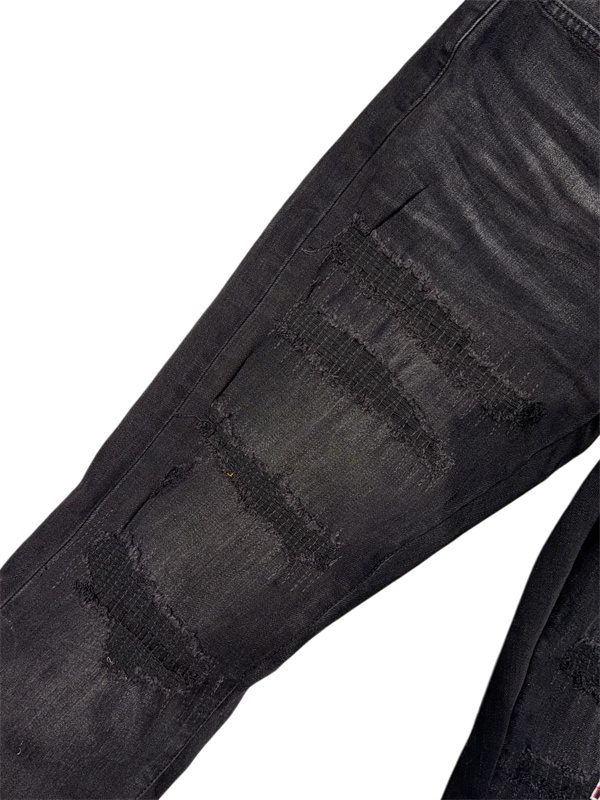 立体ヒゲ落ち AMIRI アミリ コピー グラフィックジーンズ 主役級ボトム 海外ストリート注目