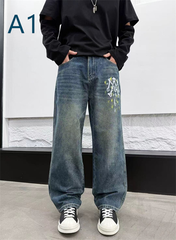 落ち感のあるワイドレッグ リラックス仕様 AMIRI アミリ コピー バギージーンズ 今っぽさ満点